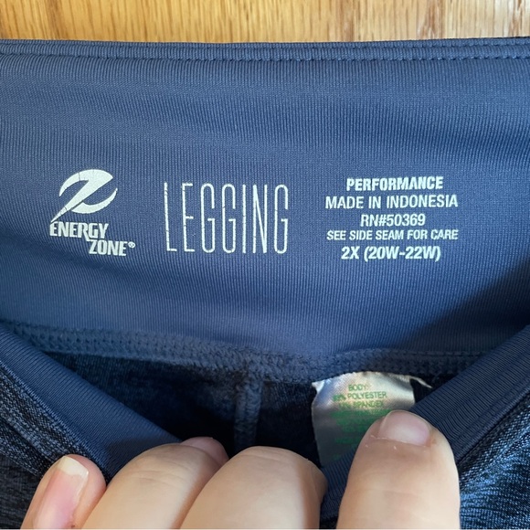 Energy Zone Speed Dri Capri Leggings (Performance), 2X, lot of 3 - Picture 3 of 14
